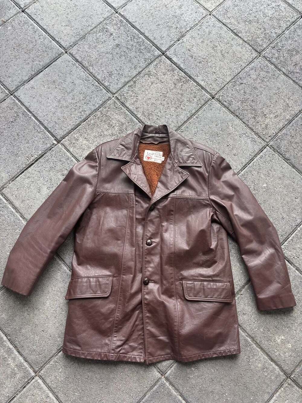 Vintage The Leather Shop Brown Leather Jacket
